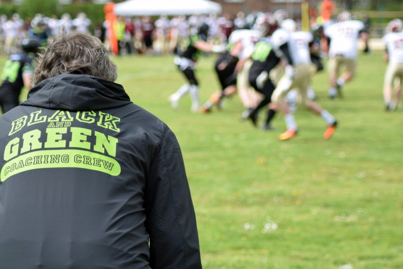 Blick über die Trainer-Schulter.