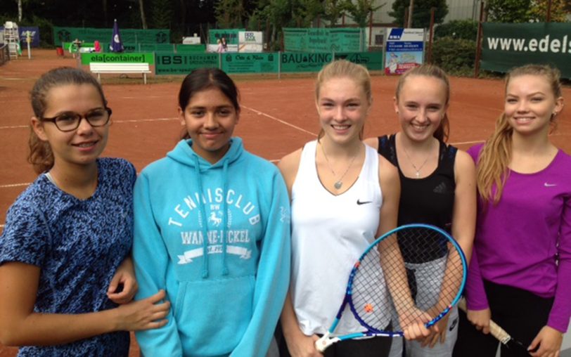 v.l. Kaja Albers, Laura Simon, Lara Wiemer, Greta Claus, Emma Rohr.