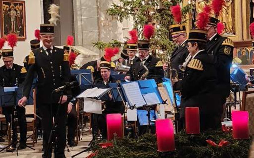 Der Bergmannskapelle Herne beim Konzert in der Andreaskirche.