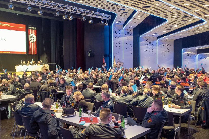 Vom Volkshaus ins Kulturzentrum: die Feuerwehr tagte erstmals in der City.