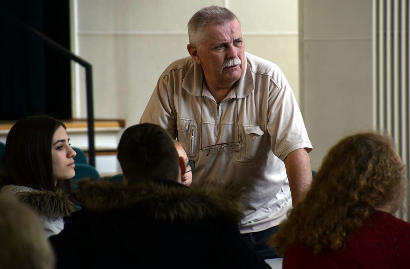 Die Aktion Zeitzeugen zu Gast an der Realschule Crange.