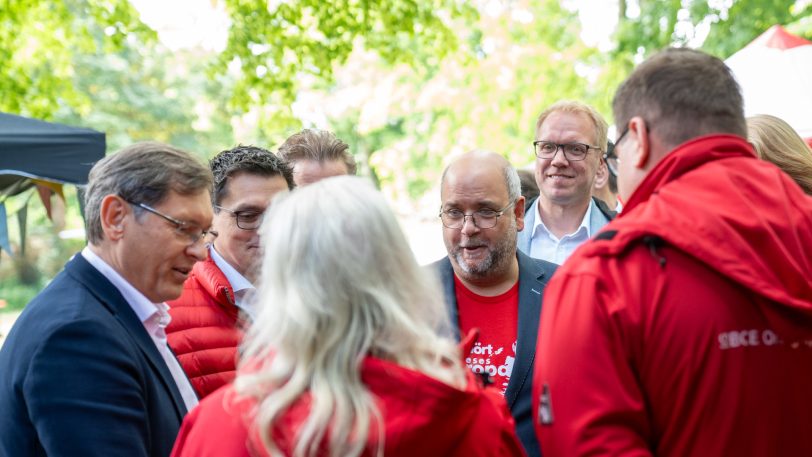 Die Bundesarbeitsministerin Bärbel Bas war der politische Stargast beim SPD-Familienfest am Sonntag (25.5.2025) im Park von Schloss Strünkede.