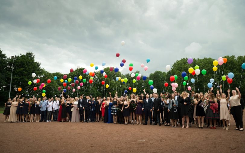 Hebten ab, die Ballons..