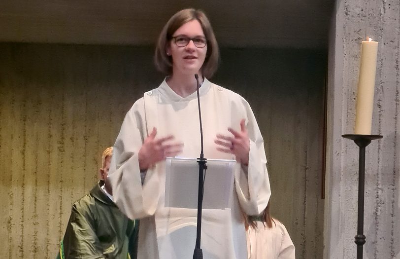 Mirjam Gödeke hat sich bei einem Gottesdienst in der Bonifatius Kirche vorgestellt.