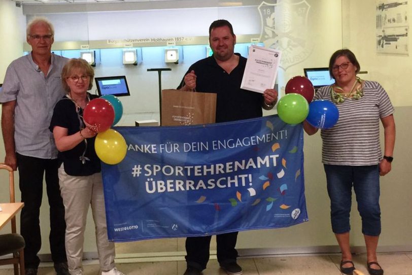 v.l. 1. Vorsitzender Matthias Lorbiecki, 2.Kassiererin Sabine Kleinhubbert, Heimwart Marco Duberny und Heike Schub-Labinski.