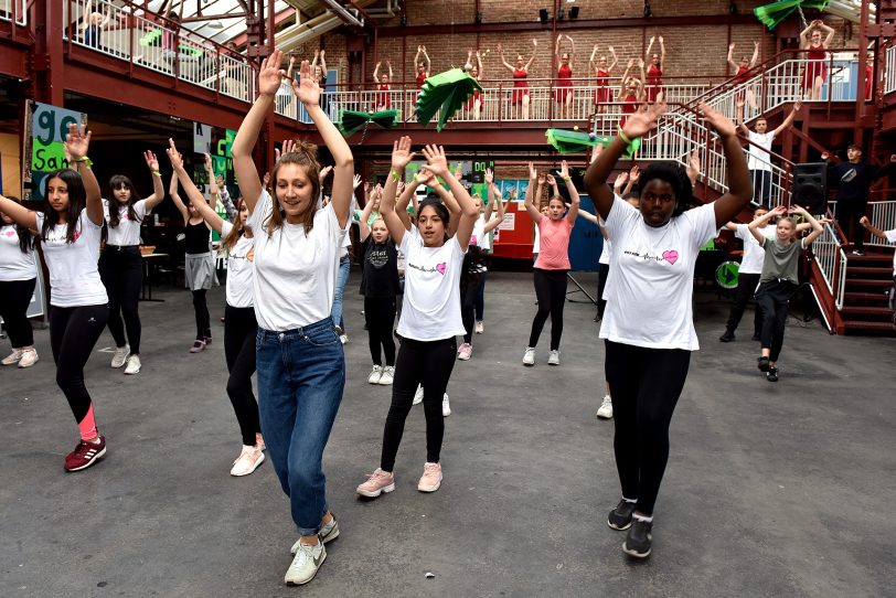 Flashmob in den Flottmann-Hallen.