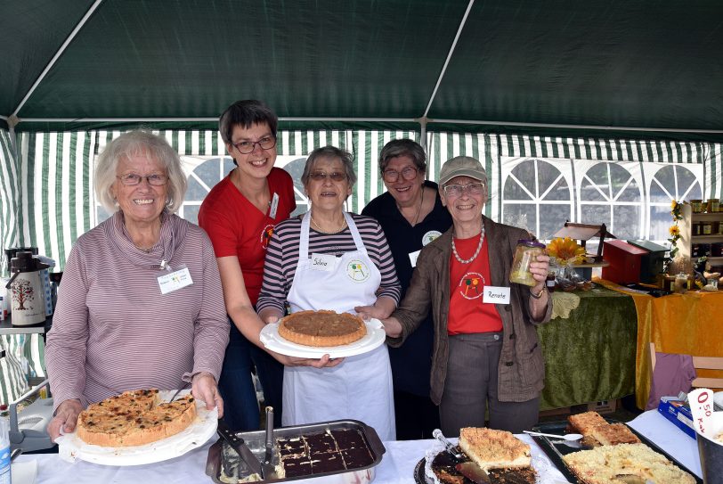 Frauen des Tauschrings beim -  Kananlfest 2018 unter dem Motto - Demokratie leben in Wanne.