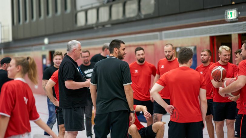 HTC Basketballerinnen spielen gegen die HEV Miners ein lockeres Basketballspiel am Mittwoch (8.9.2021). Die Basketballerinnen gewannen 39:33.