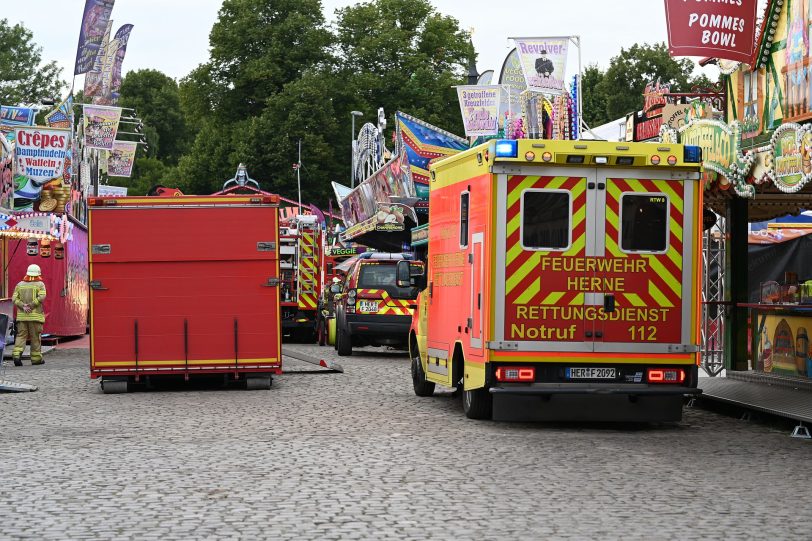 Feuerwehreinsatz auf der Cranger Kirmes