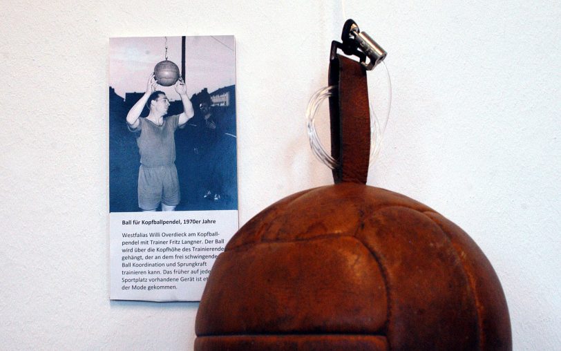 Ausstellung zur Herner Fußball-Geschichte.