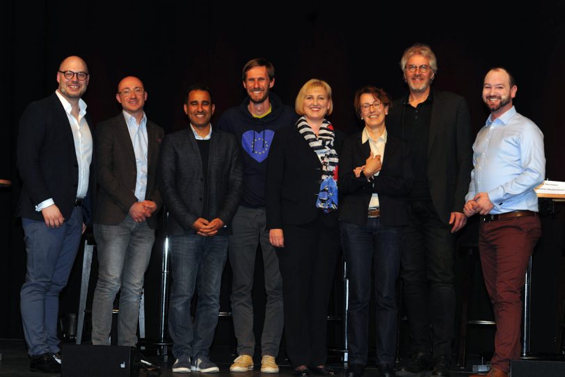 Die Teilnehmer der Podiumsdiskussion.