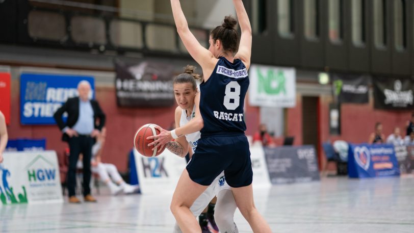 Die Basketballerinnen vom Herner TC gewinnen am Mittwoch (2.3.2022) mit 85:69 gegen die Capitol Bascats Düsseldorf.