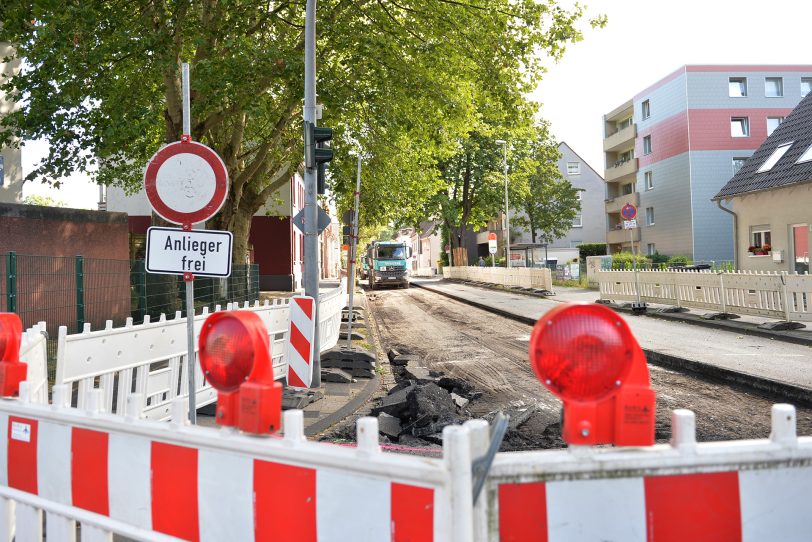 Baustelle Rotbruchstraße.