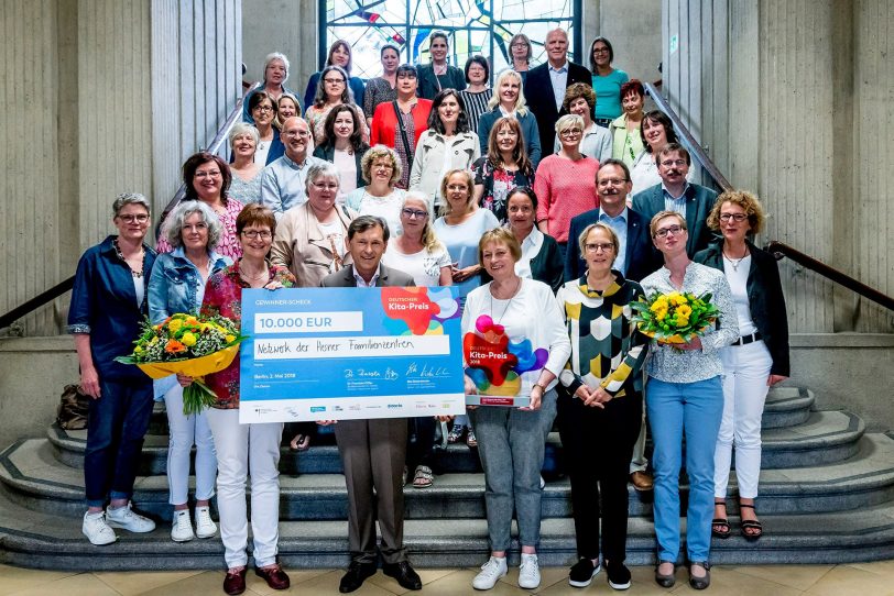 Kita-Preisgewinner 2018 beim Empfang im Rathaus. 8AQrchiv)