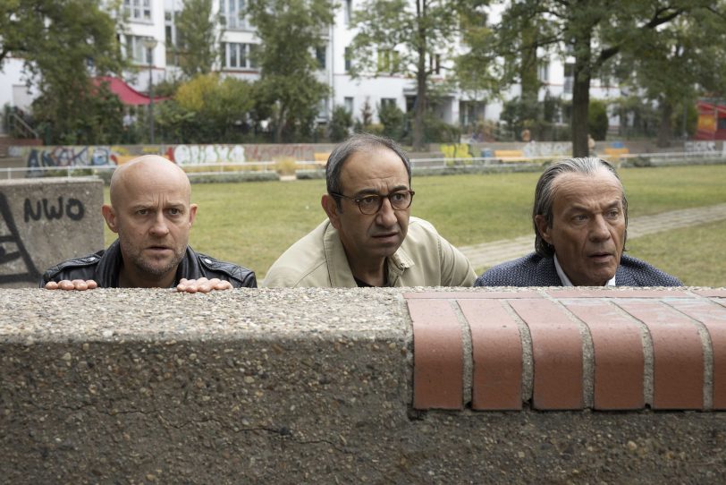 Schwiegerväter auf Undercover-Mission (v.l.): Kalle (Jürgen Vogel), Yus (Hilmi Sözer) und Arthur (Heiner Lauterbach).