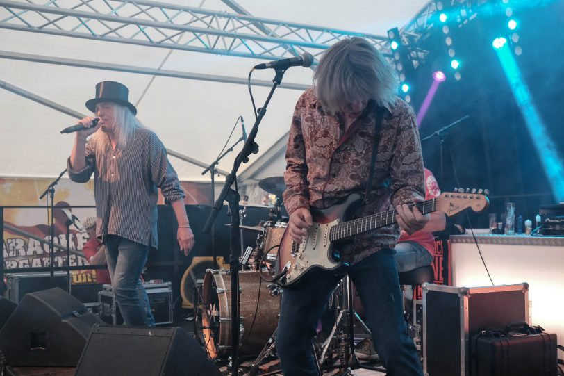 Good Vibration im Karaoke-Biergarten auf der Cranger Kirmes 2019.