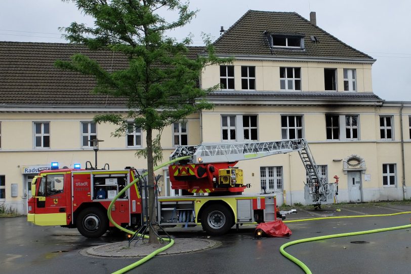 Der Brand im Hauptbahnhof Wanne-Eickel.