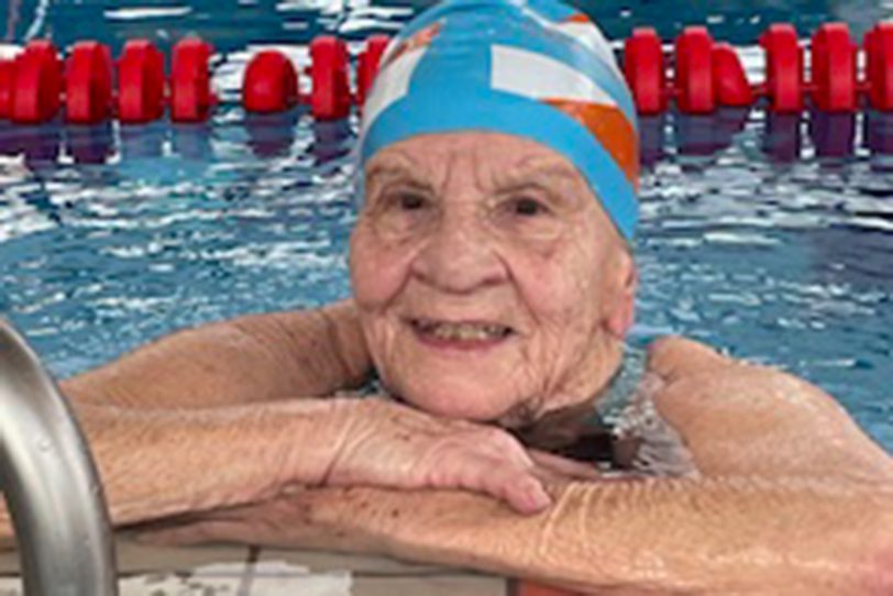 Helga Reich freut sich über ihre Rekordzeiten.