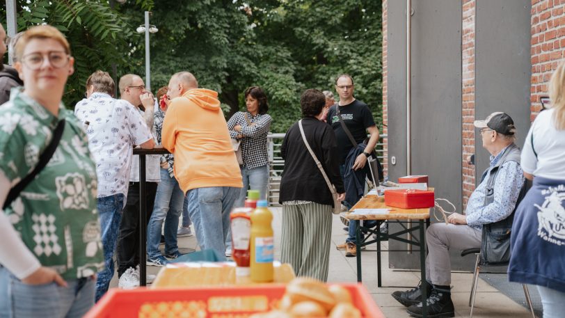 Benefiztag an der Künstlerzeche Unser Fritz mit der Vorstellung der neuen "Bühne Unser Fritz", ein freies Theaterprojekt.