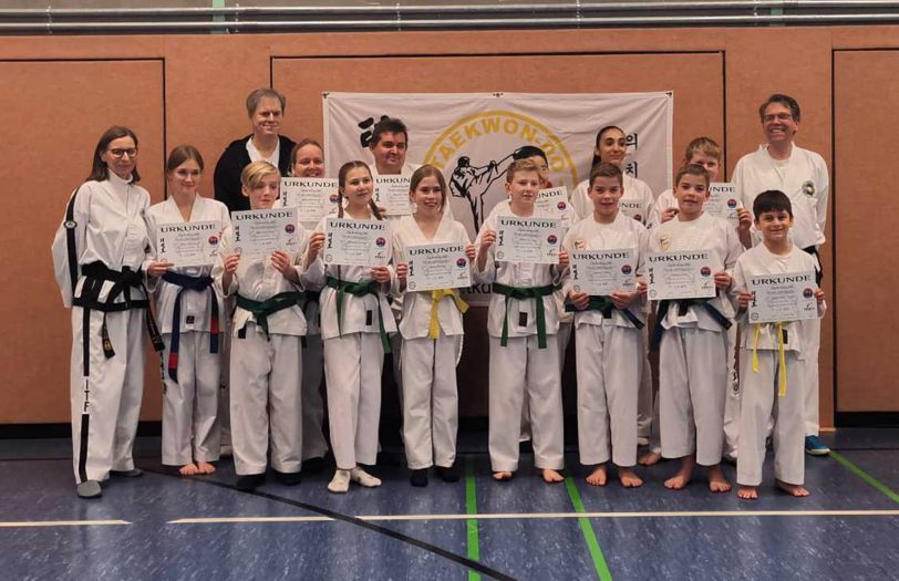 Das sind die erfolgreichen Sportler des Taekwon-Do Vereins Wanne.