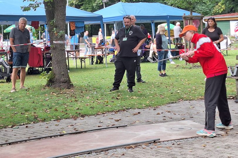 Lea Reitemeier bei der System Minigolf DM in Landshut.