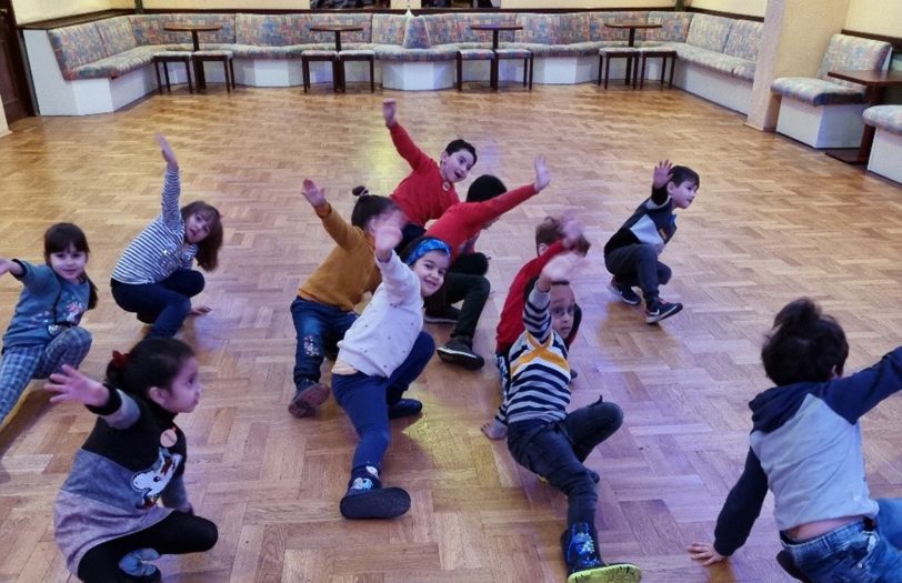 Die Kinder der Städtische Kita Am Weustenbusch erlebten einen Tanz-Workshop.