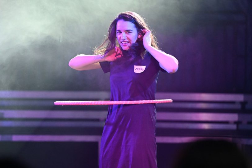 Anna di Bari nahm am Hula-Hoop-Wettbewerb teil und kam bis ins Finale