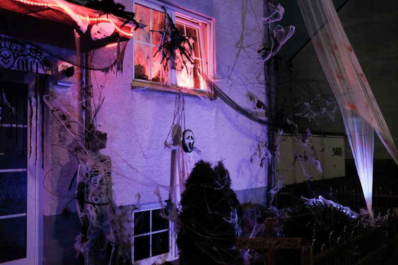 Halloween-Haus an der Dorneburgerstraße.
