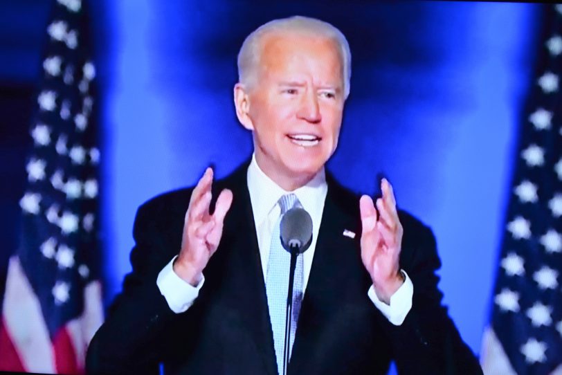 Joe Biden - der 46. Präsident der USA - bei seiner Rede nach der Wahl.