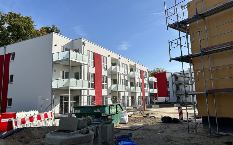 Am DRK-Quartier an der Gabelsbergerstraße entstehen Wohnungen.