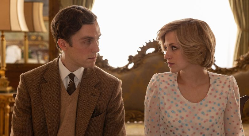 Charles (Jack Farthing) und Diana (Kristen Stewart) waren beim Weihnachtsessen der Queen in Sandringham schon kein Paar mehr.