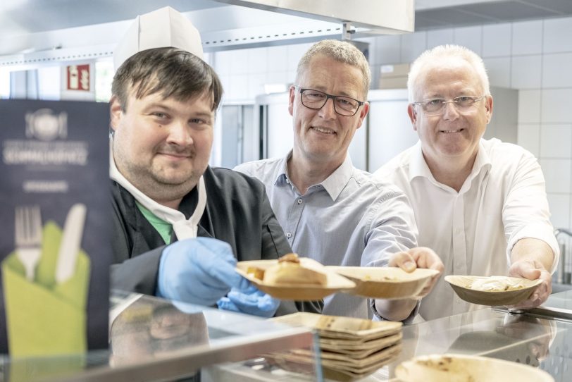 Schmackofatz-Eröffnung, die Kantine im Technischen Rathaus der Stadt.