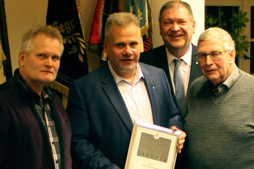 v.l. Roland Kram, Hans-Joachim Drath, Martin Klinger, Hugo Hellrung.