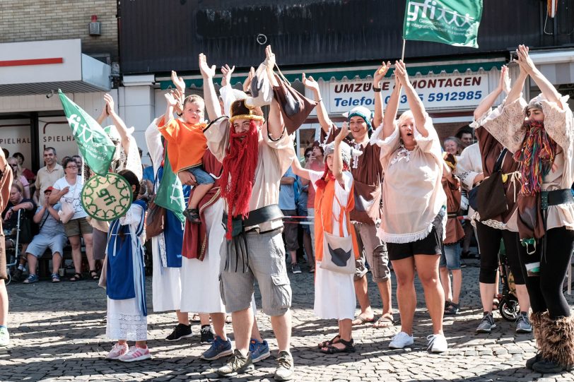 Cranger Festumzug 2018 vor der Christuskirche in Wanne-Mitte.