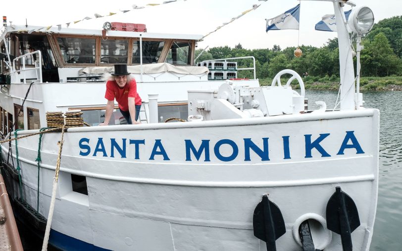 Graf Hotte auf der Santa Monika.