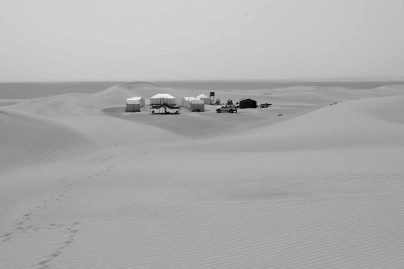 Auch Thomas Isenburgs Werk 'Linien im Sand' wird gezeigt.