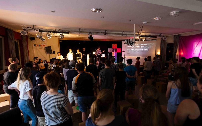 beim Ökumenischen Jugendgottesdienst.