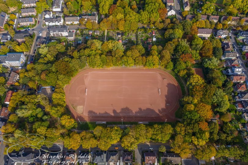 Das Horststadion aus der Luft.