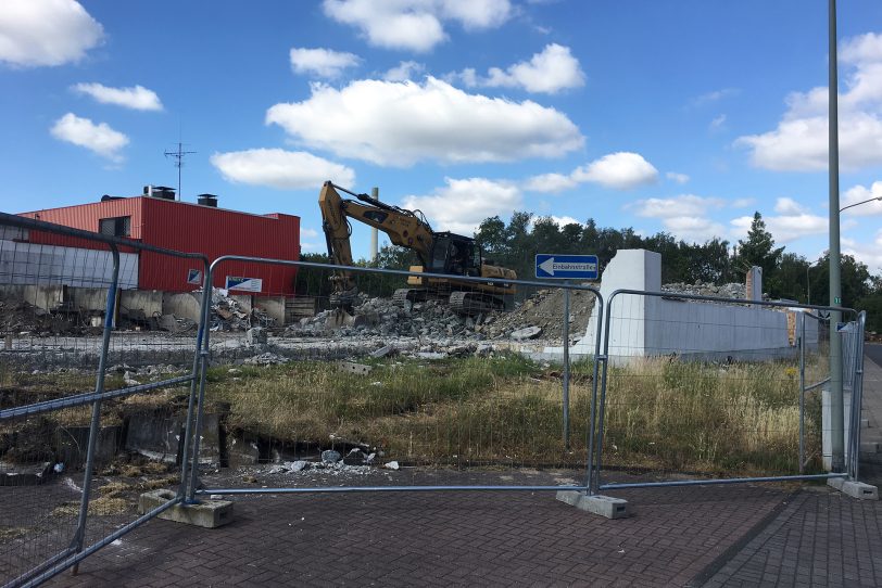 Die ALDI Baustelle an der Dorstener Straße.