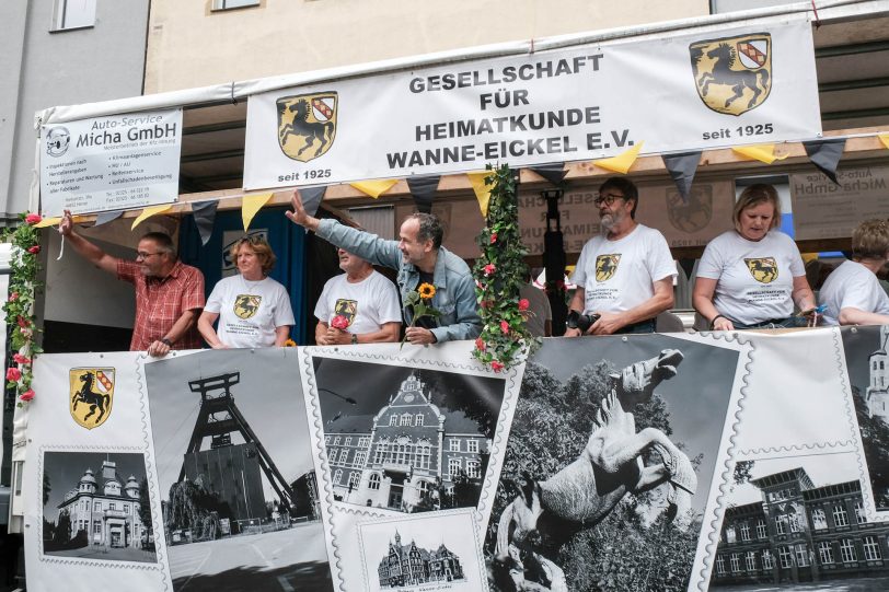 Der Start des Kirmes Umzugs 2019 in Eickel.