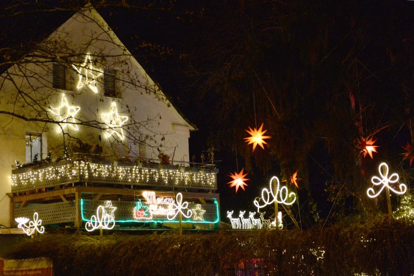 Weihnachtsbeleuchtung 2020 in Herne.