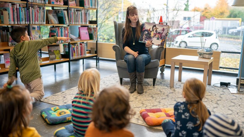 Bundesweiter Vorlesetag 2022: Hier in der Stadtbibliothek Wanne.