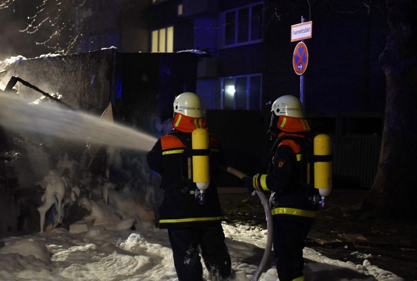 Feuerwehreinsatz an der Emscherstraße.