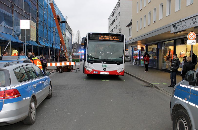 Die Unfallstelle in Wanne.