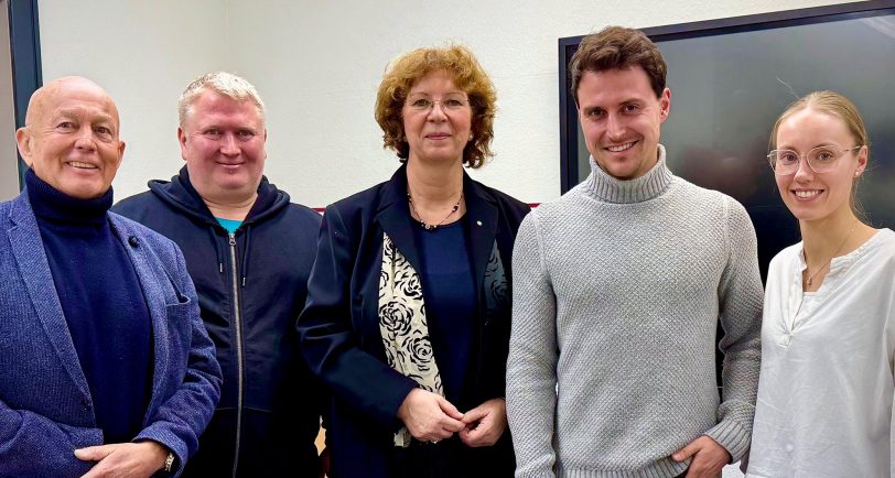 Machten sich ein Bild der Privatschule Constantin (v.l.): Heiner Kranemann, Stephan Müller, Bettina Szelag, Markus Mähler, Lisette Lülf