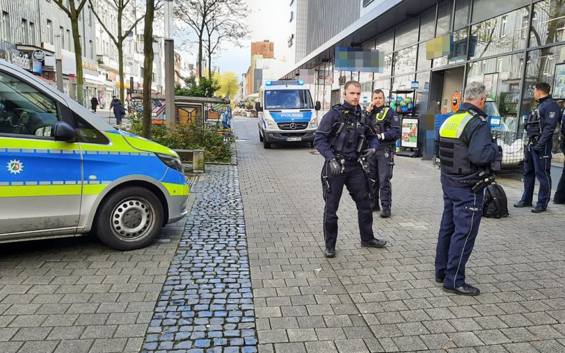 Wie hier im April 2024 gab es im Bereich der Herner City am Montag (17.2.2025) einen Schwerpunkteinsatz der Polizei, Bundespolizei, Ordnungsamt, der DB Sicherheit sowie der Verkehrsbetriebe (Archivbild).