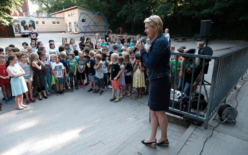 In der Katholischen Grundschule Bergstraße.
