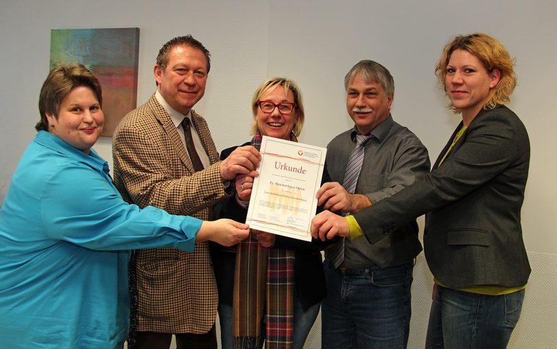 v.l.: Ramona Stollhof, Werner Karnik, Gabriele Lau-Lüdke, Dr. Harald Rau und Dr. Katrin Linthorst.