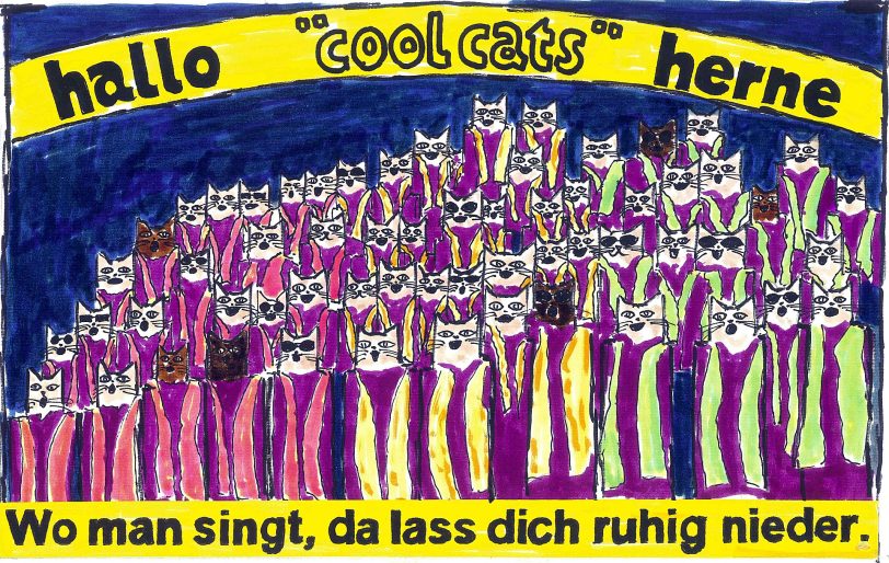 Der cool cats Gospel-Chor.