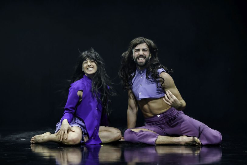 „The Exposure“: Tanit Cobas tanzt mit ihrem Ensemblekollegen Pablo Navarro Muñoz in ihrer eigenen Choreographie.